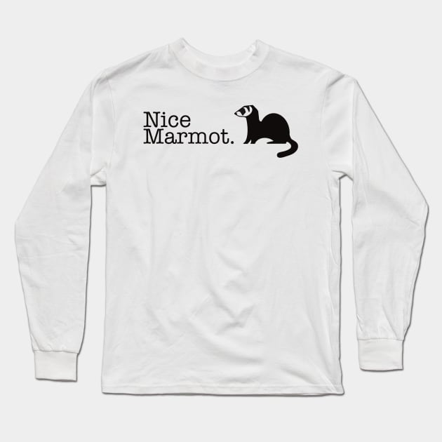 NiceMarmot logo Long Sleeve T-Shirt by NiceMarmot